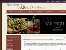 Tablet Screenshot of normansliquors.com